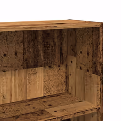 vidaXL Book Cabinet Display Rack Bookshelf Storage Shelf Rack Engineered Wood - old wood, 80 x 24 x 109 cm - Additional view 6