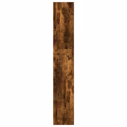 vidaXL Book Cabinet Display Rack Bookshelf Storage Shelf Rack Engineered Wood - smoked oak, 80 x 24 x 143 cm - Additional view 4