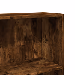 vidaXL Book Cabinet Display Rack Bookshelf Storage Shelf Rack Engineered Wood - smoked oak, 80 x 24 x 143 cm - Additional view 6