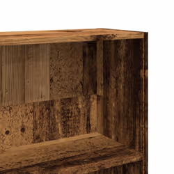 vidaXL Book Cabinet Display Rack Bookshelf Storage Shelf Rack Engineered Wood - old wood, 80 x 24 x 176 cm - Additional view 6