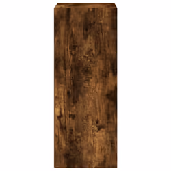 vidaXL Bookcase Bookshelf Rack Storage Cabinet Smoked Oak Engineered Wood - Additional view 4