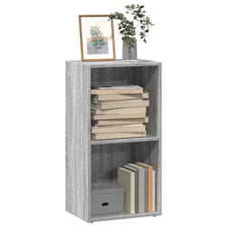 vidaXL Bookcase Storage Rack Cabinet Bookshelf Grey Sonoma Engineered Wood