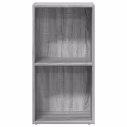 vidaXL Bookcase Storage Rack Cabinet Bookshelf Grey Sonoma Engineered Wood