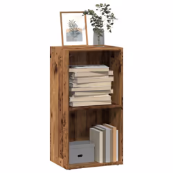 vidaXL Bookcase Bookshelf Storage Cabinet Book Stand Old Wood Engineered Wood