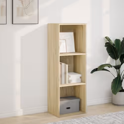 vidaXL Bookcase Bookshelf Storage Rack Cabinet Sonoma Oak Engineered Wood