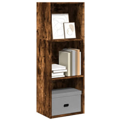 vidaXL Bookcase Storage Rack Cabinet Bookshelf Smoked Oak Engineered Wood