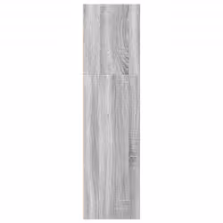 vidaXL Bookcase Storage Rack Cabinet Bookshelf Grey Sonoma Engineered Wood - Additional view 4