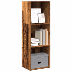 vidaXL Bookcase Bookshelf Storage Cabinet Book Stand Old Wood Engineered Wood