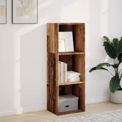 vidaXL Bookcase Bookshelf Storage Cabinet Book Stand Old Wood Engineered Wood