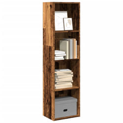 vidaXL Bookcase Bookshelf Storage Cabinet Book Stand Old Wood Engineered Wood