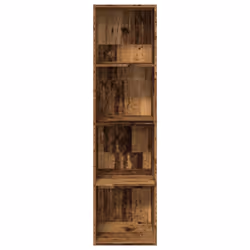 vidaXL Bookcase Bookshelf Storage Cabinet Book Stand Old Wood Engineered Wood