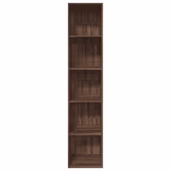 vidaXL Bookcase Bookshelf Storage Cabinet Book Stand Brown Oak Engineered Wood