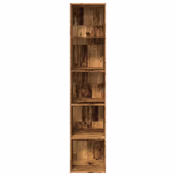 vidaXL Bookcase Bookshelf Storage Cabinet Book Stand Old Wood Engineered Wood