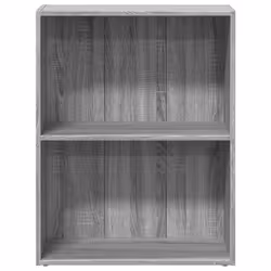 vidaXL Bookcase Storage Rack Cabinet Bookshelf Grey Sonoma Engineered Wood