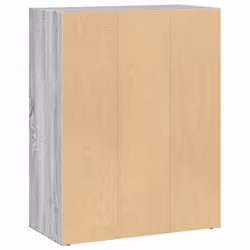 vidaXL Bookcase Storage Rack Cabinet Bookshelf Grey Sonoma Engineered Wood - Additional view 5