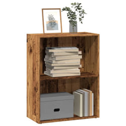 vidaXL Bookcase Bookshelf Storage Cabinet Book Stand Old Wood Engineered Wood