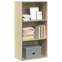 vidaXL Bookcase Storage Rack Cabinet Bookshelf Sonoma Oak Engineered Wood