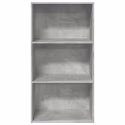 vidaXL Bookcase Storage Rack Cabinet Bookshelf Concrete Grey Engineered Wood