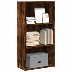 vidaXL Bookcase Storage Rack Cabinet Bookshelf Smoked Oak Engineered Wood