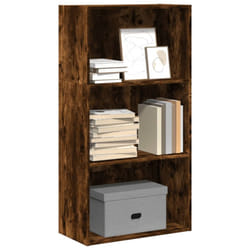 vidaXL Bookcase Storage Rack Cabinet Bookshelf Smoked Oak Engineered Wood