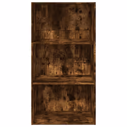 vidaXL Bookcase Storage Rack Cabinet Bookshelf Smoked Oak Engineered Wood