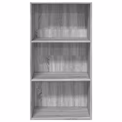 vidaXL Bookcase Storage Rack Cabinet Bookshelf Grey Sonoma Engineered Wood