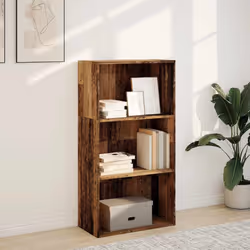 vidaXL Bookcase Bookshelf Storage Cabinet Book Stand Old Wood Engineered Wood