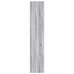 vidaXL Bookcase Storage Rack Cabinet Bookshelf Grey Sonoma Engineered Wood - Additional view 4