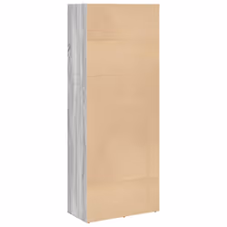 vidaXL Bookcase Storage Rack Cabinet Bookshelf Grey Sonoma Engineered Wood - Additional view 5