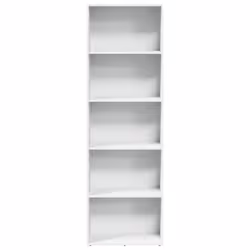 vidaXL Bookcase Bookshelf Storage Cabinet Book Stand White Engineered Wood