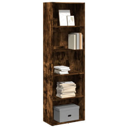 vidaXL Bookcase Storage Rack Cabinet Bookshelf Smoked Oak Engineered Wood