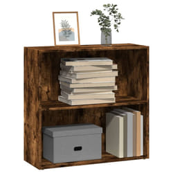 vidaXL Bookcase Storage Rack Cabinet Bookshelf Smoked Oak Engineered Wood