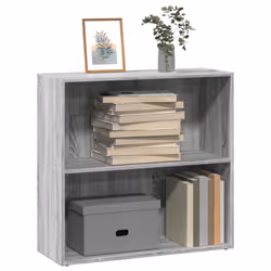 vidaXL Bookcase Storage Rack Cabinet Bookshelf Grey Sonoma Engineered Wood