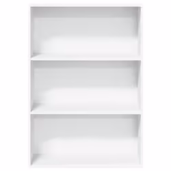 vidaXL Bookcase Bookshelf Storage Cabinet Book Stand White Engineered Wood - Additional view 3
