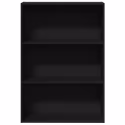 vidaXL Bookcase Bookshelf Storage Cabinet Book Stand Black Engineered Wood