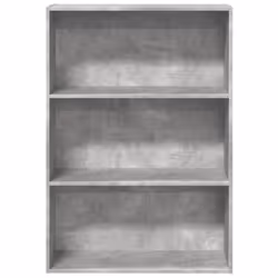 vidaXL Bookcase Storage Rack Cabinet Bookshelf Concrete Grey Engineered Wood