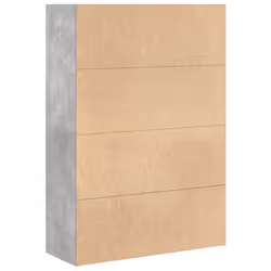 vidaXL Bookcase Storage Rack Cabinet Bookshelf Concrete Grey Engineered Wood - Additional view 5