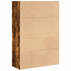 vidaXL Bookcase Storage Rack Cabinet Bookshelf Smoked Oak Engineered Wood - Additional view 5