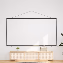 ) vidaXL Projection Screen Wall-Hanging Home Theater Presentation Screen 4:3 - 100'' (16:9 - Additional view 2