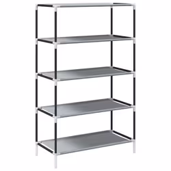 vidaXL Shoe Cabinet Grey 60.5x30x97 cm Non-woven Fabric shoe storage - Additional view 5