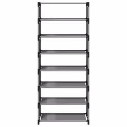 vidaXL Shoe Rack 4-Tier Grey 54x28x55 cm Non-woven Fabric shoe storage - 124 cm - Additional view 4