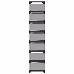 vidaXL Shoe Rack 4-Tier Grey 54x28x55 cm Non-woven Fabric shoe storage - 124 cm - Additional view 5
