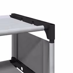 vidaXL Shoe Rack 4-Tier Grey 54x28x55 cm Non-woven Fabric shoe storage - 124 cm - Additional view 7