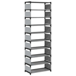 vidaXL Shoe Rack 4-Tier Grey 54x28x55 cm Non-woven Fabric shoe storage - 158 cm