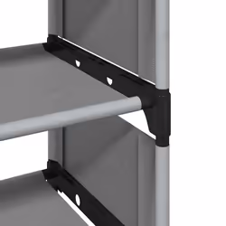vidaXL Shoe Rack 4-Tier Grey 54x28x55 cm Non-woven Fabric shoe storage - 158 cm - Additional view 6