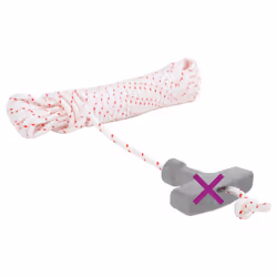 vidaXL Pull Starter Cord Recoil Pull Cord Starter Rope White and Red Nylon - 5 mm