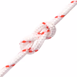 vidaXL Pull Starter Cord Recoil Pull Cord Starter Rope White and Red Nylon - 6 mm - Additional view 6
