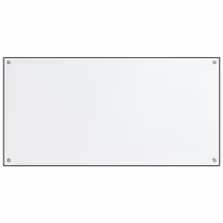 vidaXL Kitchen Backsplash Wall Tile Panel Kitchen Back Wall Tempered Glass - transparent, 80 x 50 cm