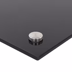vidaXL Kitchen Backsplash Wall Tile Panel Kitchen Back Wall Tempered Glass - black, 70 x 50 cm - Additional view 5
