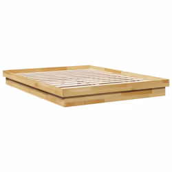 vidaXL Bed Frame without Mattress 150x200 cm King Size Solid Wood Oak